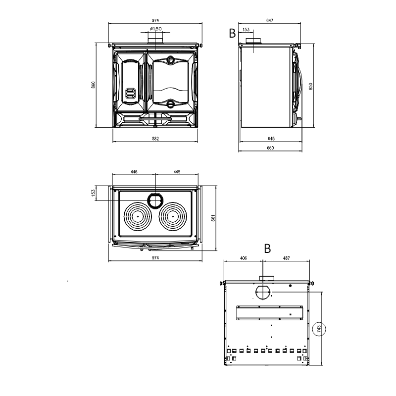 Cuisinière à bois bouilleur Thermo Magnum pierre ollaire 14,3 kw 4 Cuisinière à bois bouilleur Thermo Magnum pierre ollaire 14,3 kw – Image 4