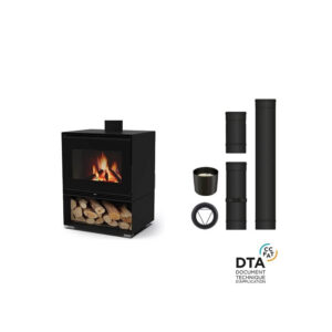 Pack poêle à bois Orta Sortie dessus 11 kw ETNA Wood