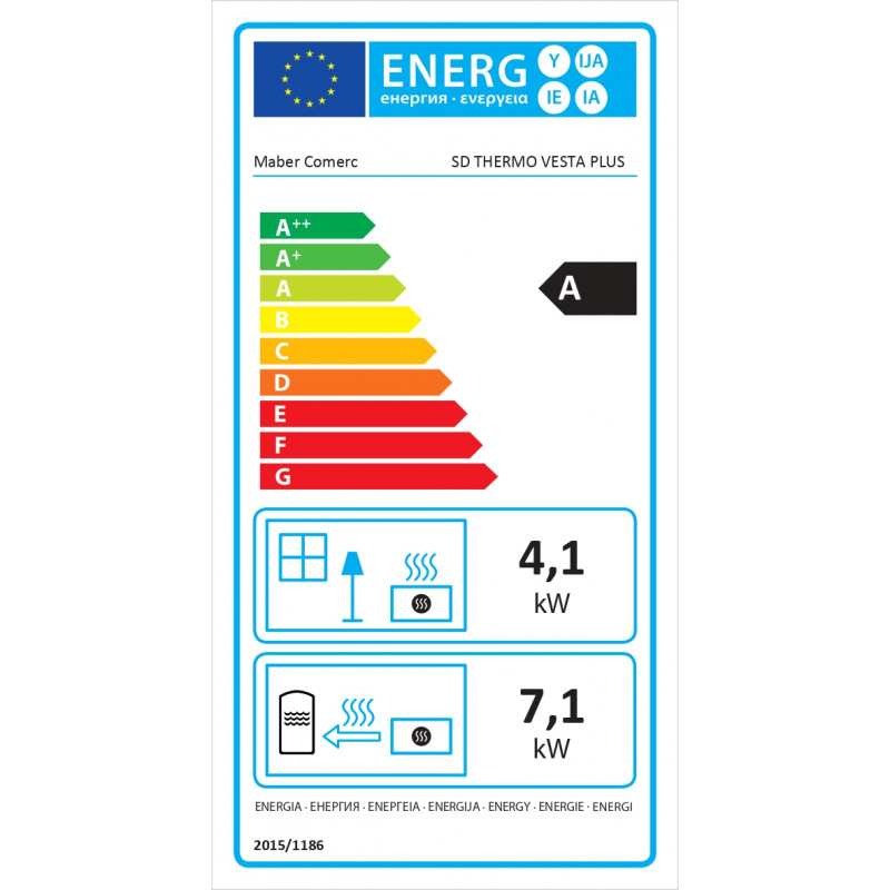 Poêle à Bois Hydro Thermo Vesta Plus 11 kw MBS 2 Poêle à Bois Hydro Thermo Vesta Plus 11 kw MBS – Image 2