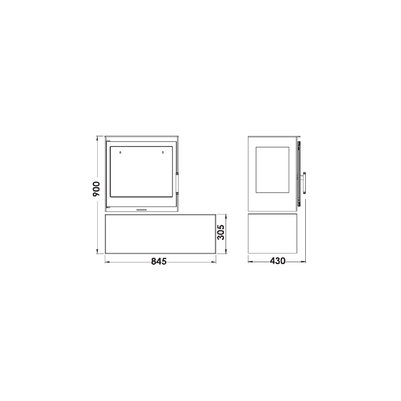 Poêle à bois Charme 7,1 kw Panadero 3 Poêle à bois Charme 7,1 kw Panadero – Image 3
