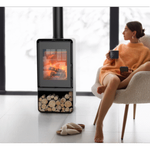 Poêle à bois Domino avec range bûche 8,5 kw ETNA Wood