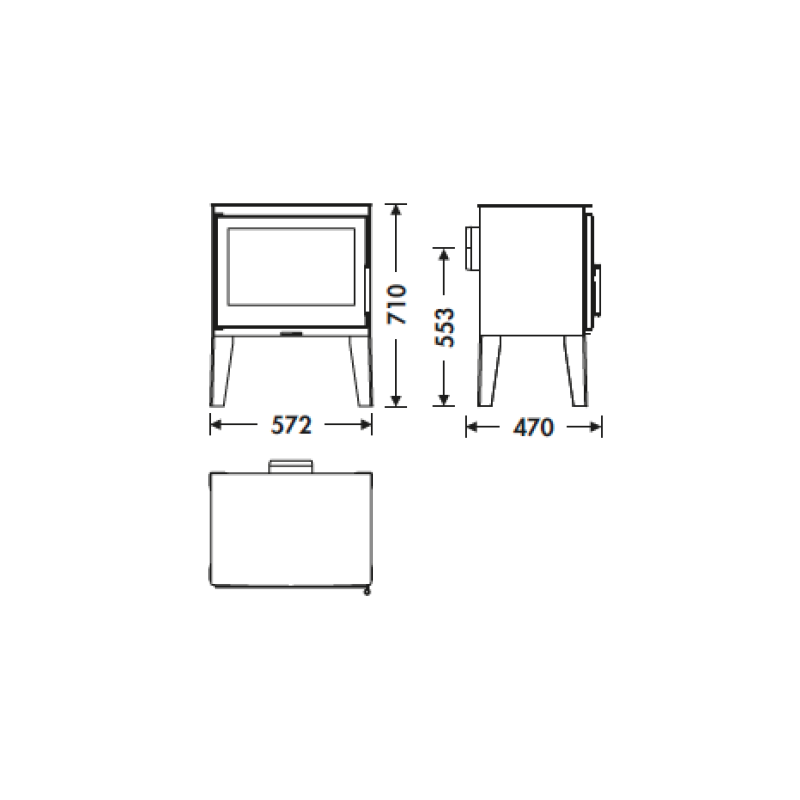 Poêle à bois Giulietta 7,1 kw 3 Poêle à bois Giulietta 7,1 kw – Image 3