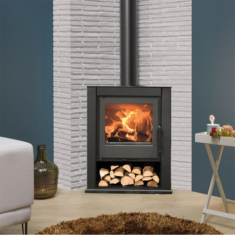 Poêle à bois d'angle SAGRES 6,85 kw Panadero 1 Poêle à bois d'angle SAGRES 6,85 kw Panadero