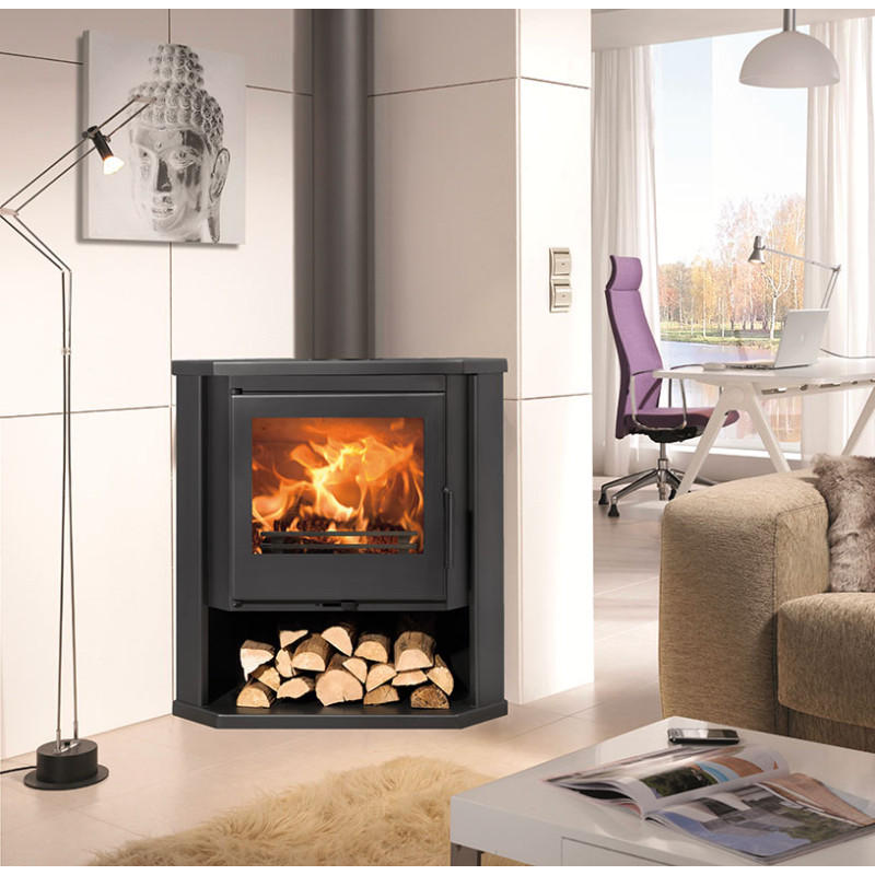 Poêle à bois d'angle Sintra 7 kw Panadero 1 Poêle à bois d'angle Sintra 7 kw Panadero