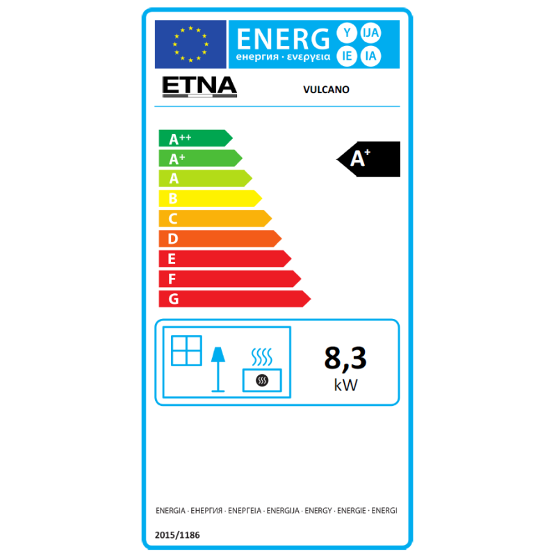 Poêle à granulés étanche Vulcano Silenzio 9.2 kw ETNA 2 Poêle à granulés étanche Vulcano Silenzio 9.2 kw ETNA – Image 2